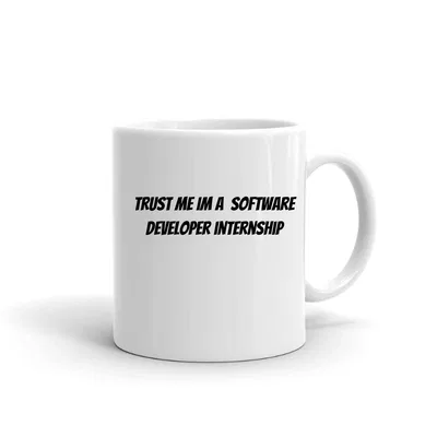 Trust me im a Software Developer Internship mug preview