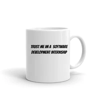 Trust me im a Software Development Internship mug preview