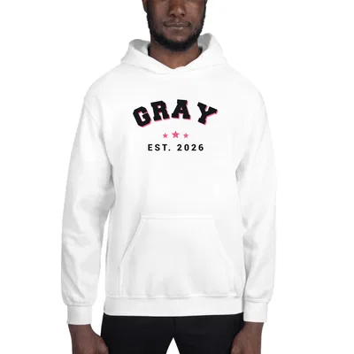Gray Varsity Arch hoodie preview