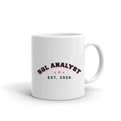 Sql Analyst Varsity Arch mug preview