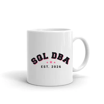 Sql Dba Varsity Arch mug preview
