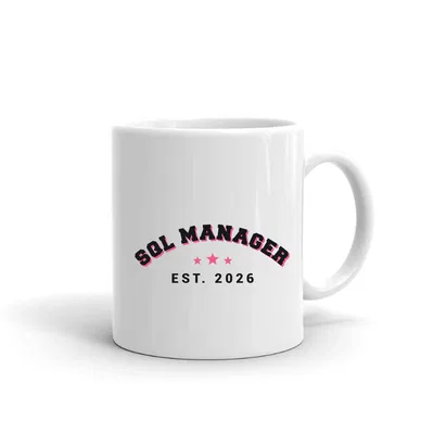 Sql Manager Varsity Arch mug preview