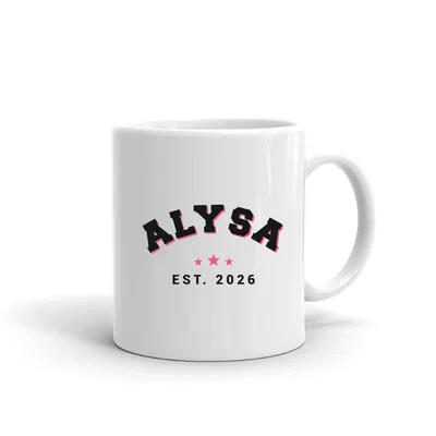 Alysa Varsity Arch mug preview