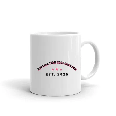 Application Coordinator Varsity Arch mug preview