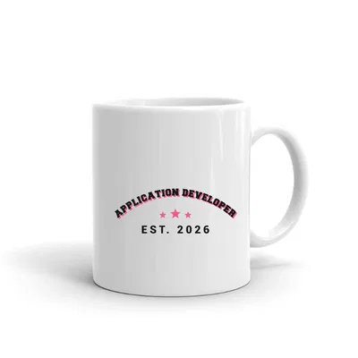 Application Developer Varsity Arch mug preview
