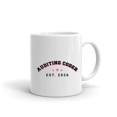 Auditing Coder Varsity Arch mug preview