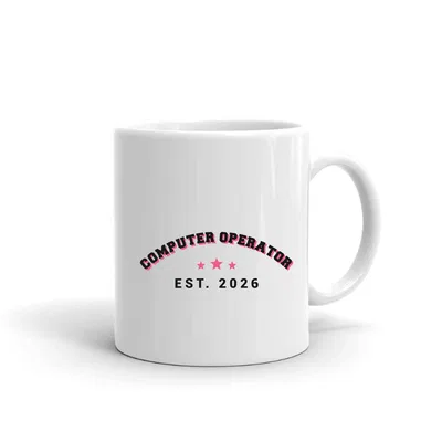Computer Operator Varsity Arch mug preview