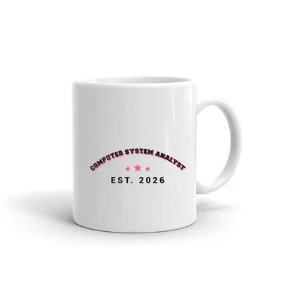 Computer System Analyst Varsity Arch mug preview