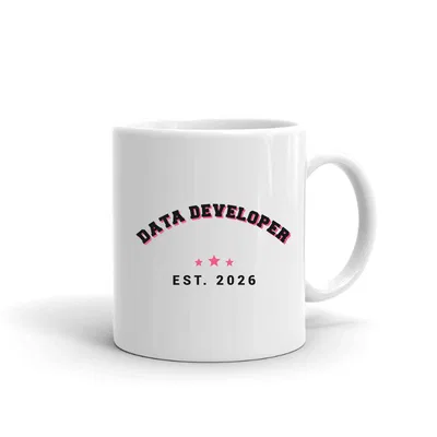 Data Developer Varsity Arch mug preview