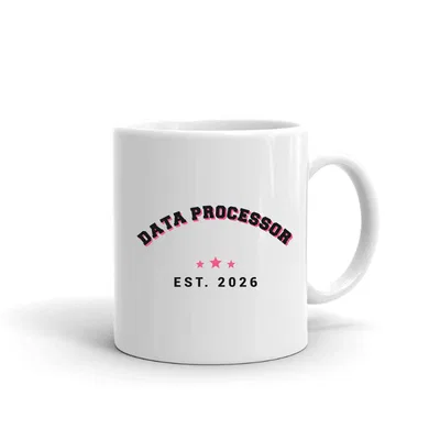 Data Processor Varsity Arch mug preview