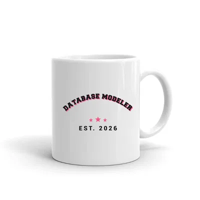 Database Modeler Varsity Arch mug preview