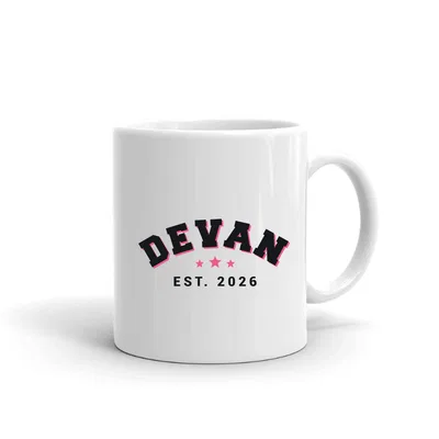 Devan Varsity Arch mug preview