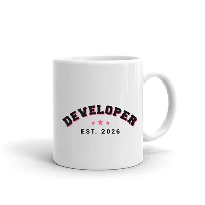 Developer Varsity Arch mug preview