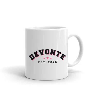 Devonte Varsity Arch mug preview