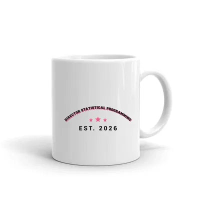 Director Statistical Programming Varsity Arch mug preview