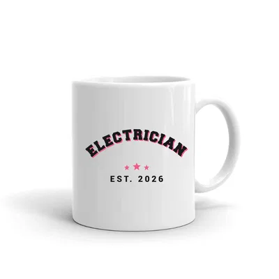 Electrician Varsity Arch mug preview