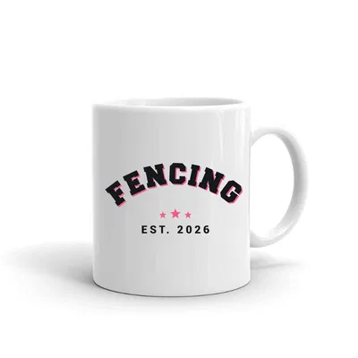 Fencing Varsity Arch mug preview