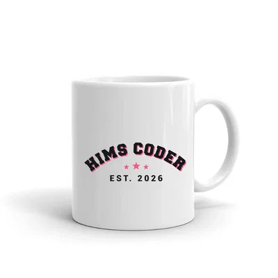 Hims Coder Varsity Arch mug preview