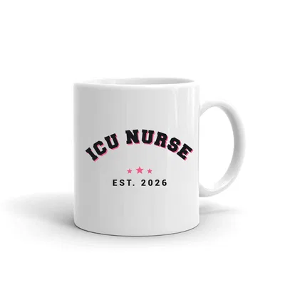 Icu Nurse Varsity Arch mug preview