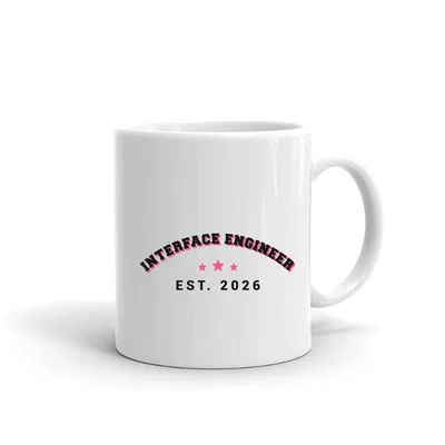 Interface Engineer Varsity Arch mug preview