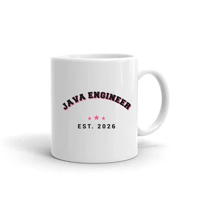 Java Engineer Varsity Arch mug preview