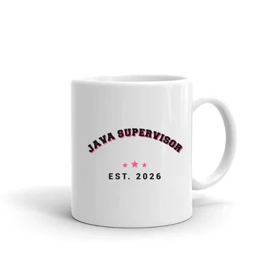 Java Supervisor Varsity Arch mug preview