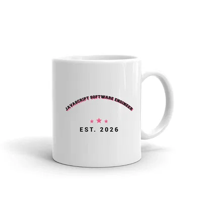 Javascript Software Engineer Varsity Arch mug preview