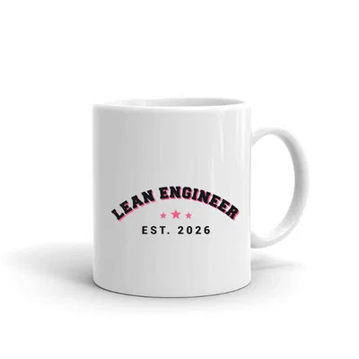 Lean Engineer Varsity Arch mug preview