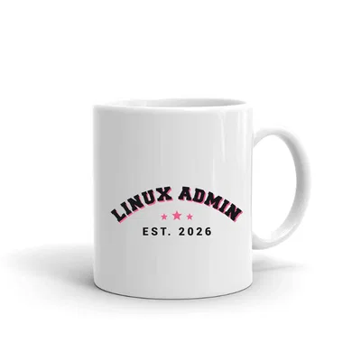 Linux Admin Varsity Arch mug preview