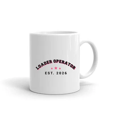Loader Operator Varsity Arch mug preview