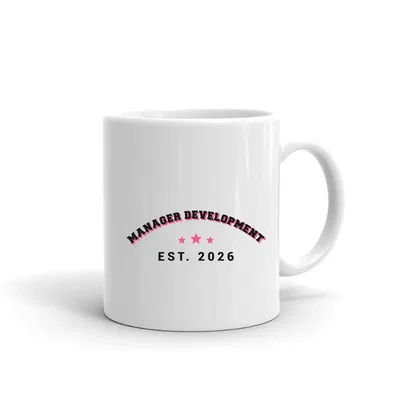 Manager Development Varsity Arch mug preview