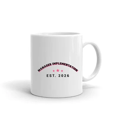 Manager Implementation Varsity Arch mug preview