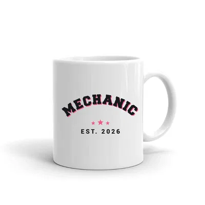 Mechanic Varsity Arch mug preview