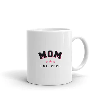 Mom Varsity Arch mug preview