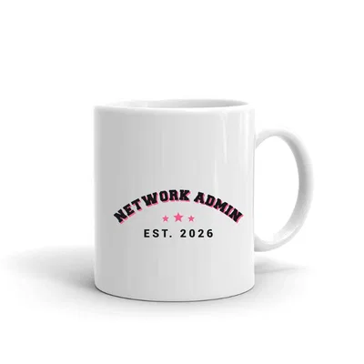 Network Admin Varsity Arch mug preview