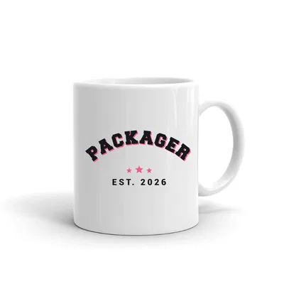 Packager Varsity Arch mug preview