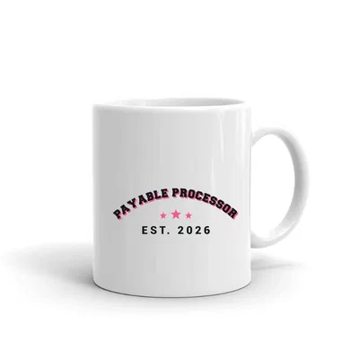 Payable Processor Varsity Arch mug preview