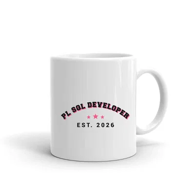 Pl Sql Developer Varsity Arch mug preview