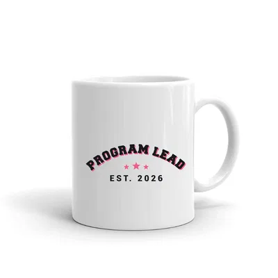 Program Lead Varsity Arch mug preview