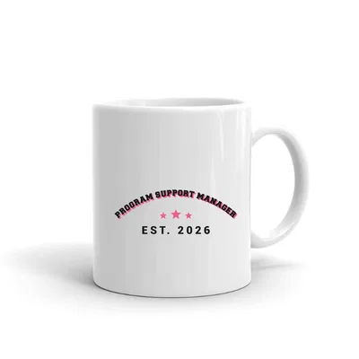 Program Support Manager Varsity Arch mug preview