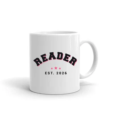 Reader Varsity Arch mug preview