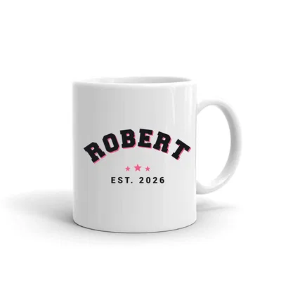 Robert Varsity Arch mug preview