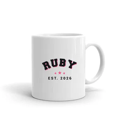 Ruby Varsity Arch mug preview