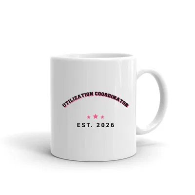 Utilization Coordinator Varsity Arch mug preview