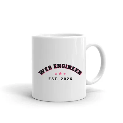 Web Engineer Varsity Arch mug preview
