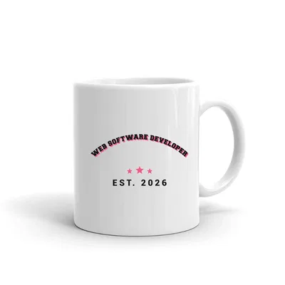 Web Software Developer Varsity Arch mug preview