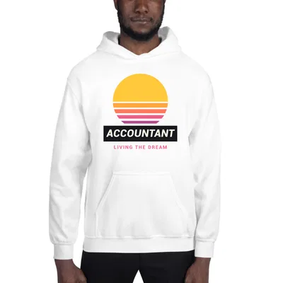Accountant Retro Sunset hoodie preview