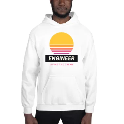 Engineer Retro Sunset hoodie preview