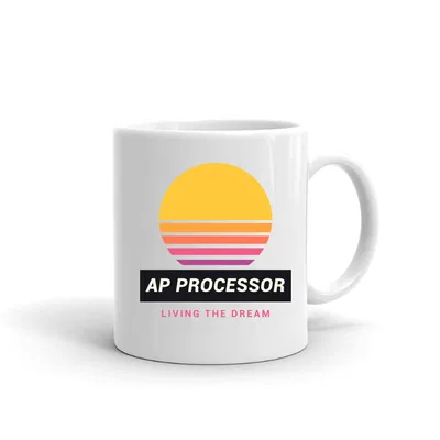 Ap Processor Retro Sunset mug preview