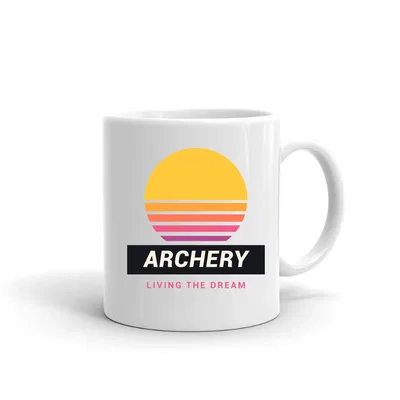 Archery Retro Sunset mug preview